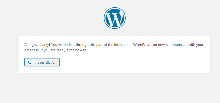 Run WordPress